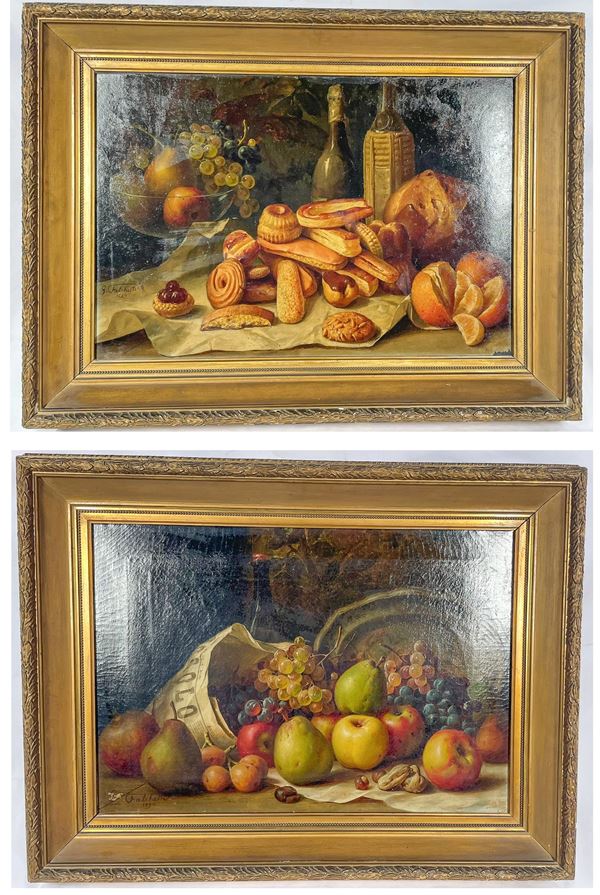 Giuseppe Falchetti - &quot;Still Lifes of Fruit and Crockery&quot;