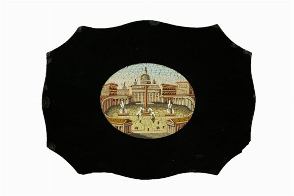 Fermacarte in marmo nero del Belgio