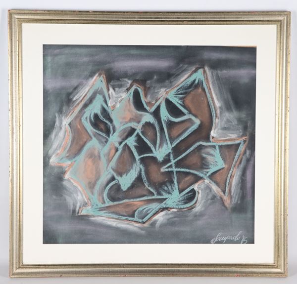 Andrea Sampaolo - Firmato e datato 1985. "Soggetto astratto"