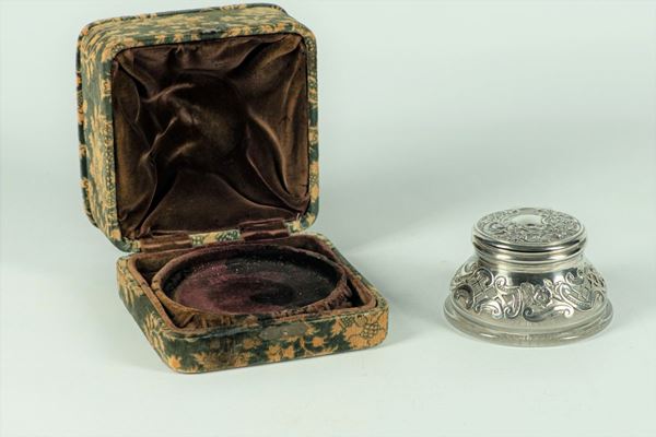Silver inkwell from the Queen Victoria era