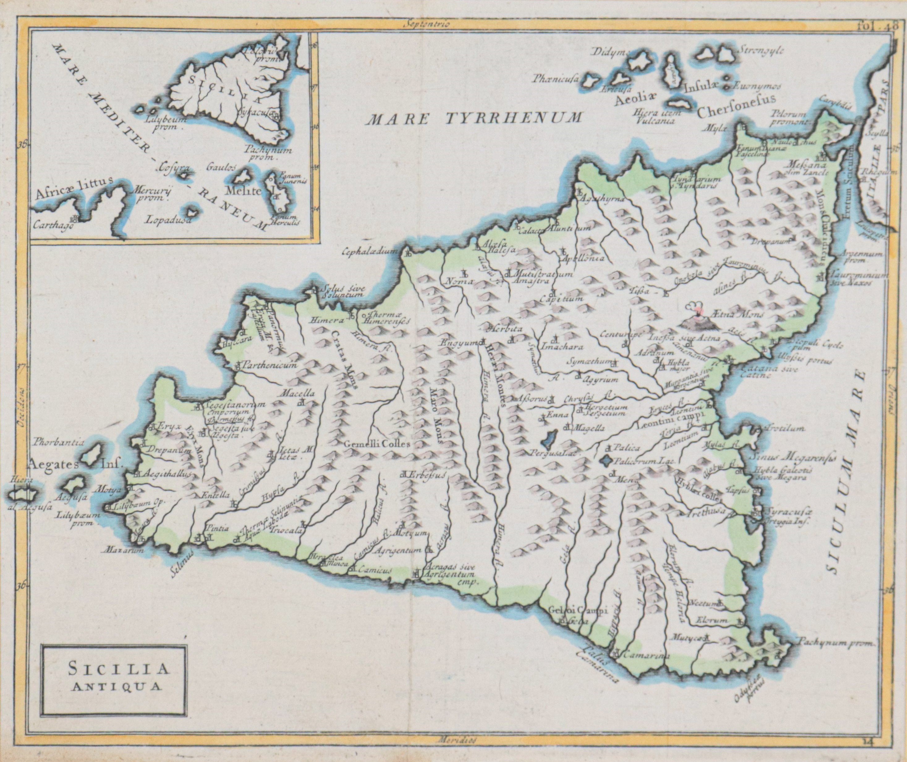 "Pianta topografica della Sicilia Antica"