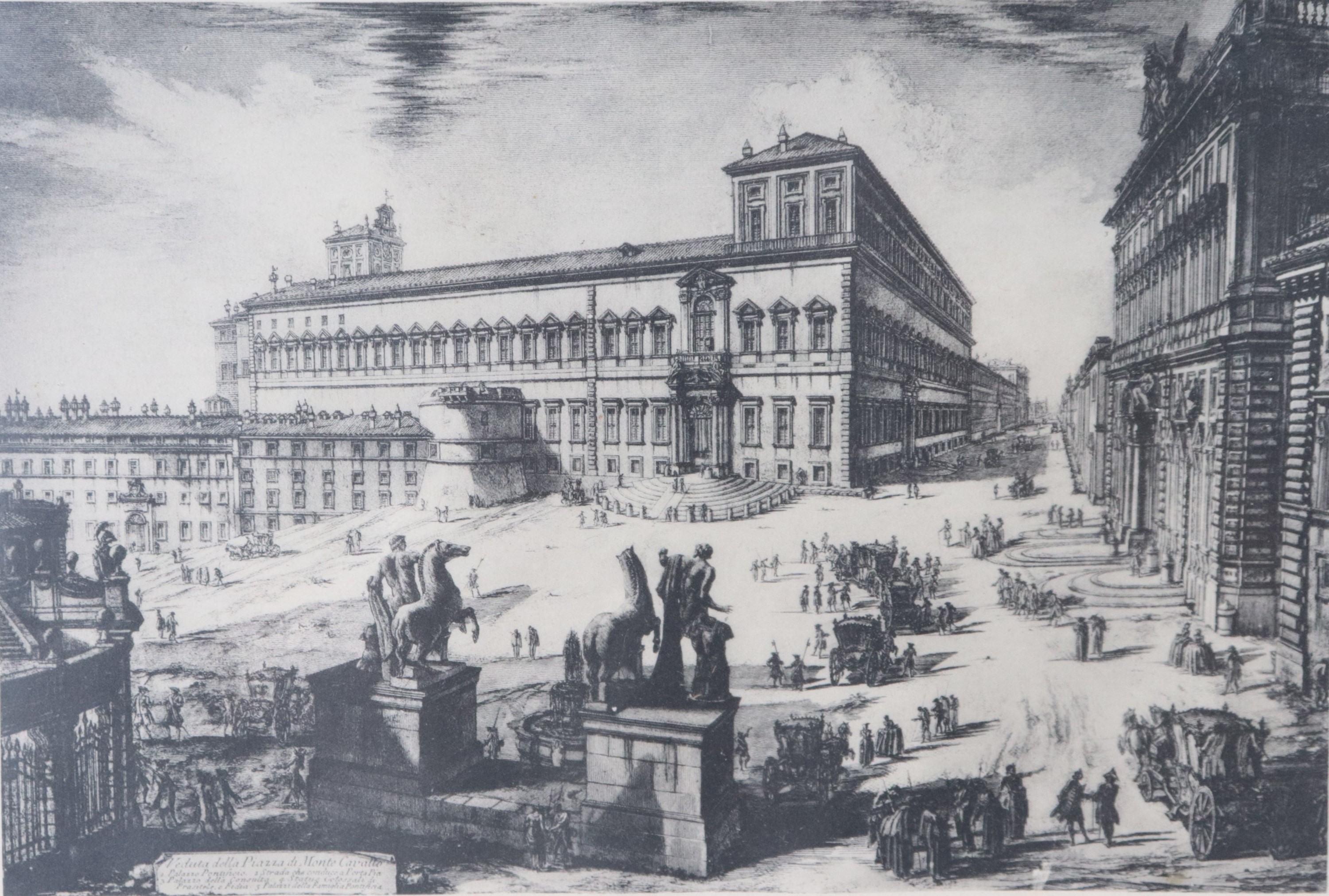 "Veduta del Monte Quirinale" e "Arco di Settimio Severo"