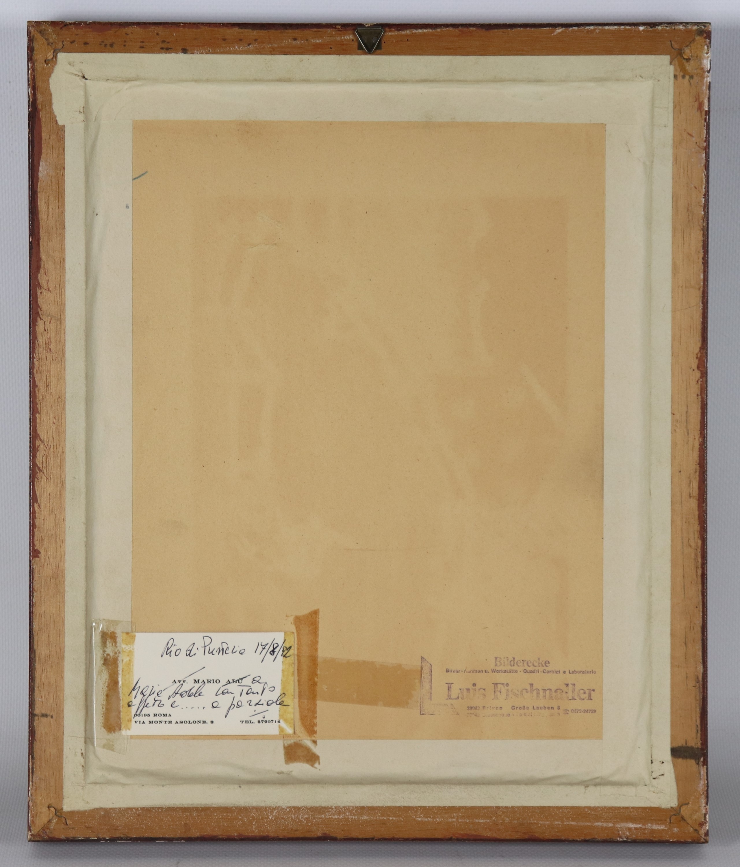 Firmato e datato 1860. "L'ingresso di Gesù a Gerusalemme"