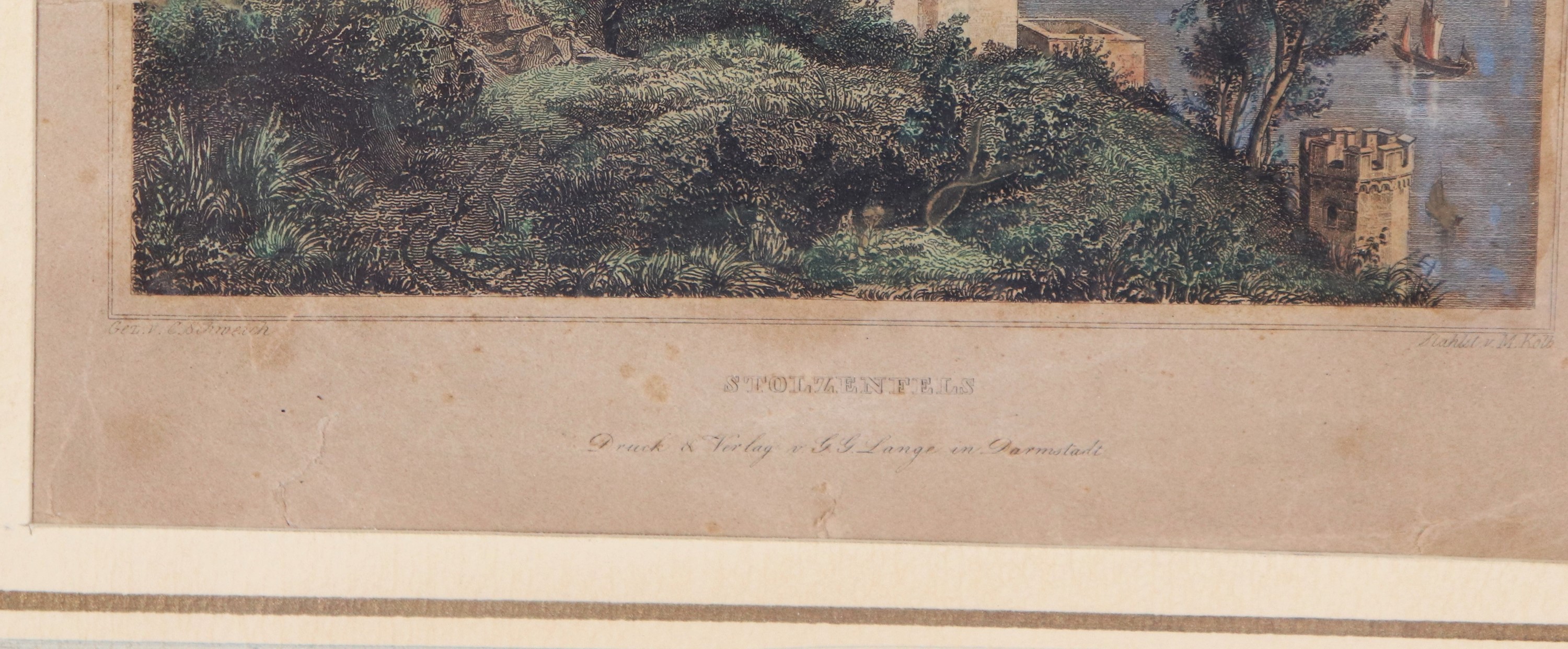 "Paesaggio con castello sul fiume"