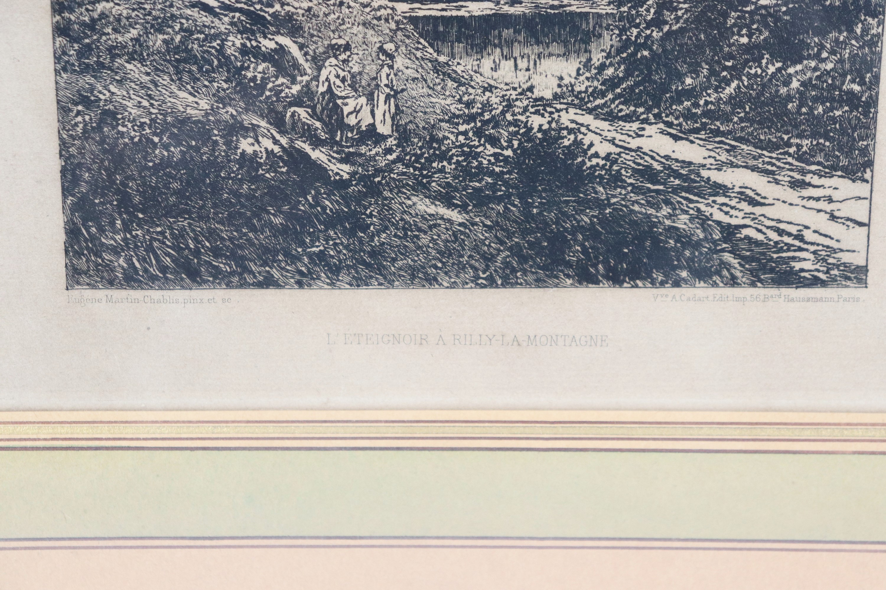 "Paesaggio con torre e corso d'acqua"