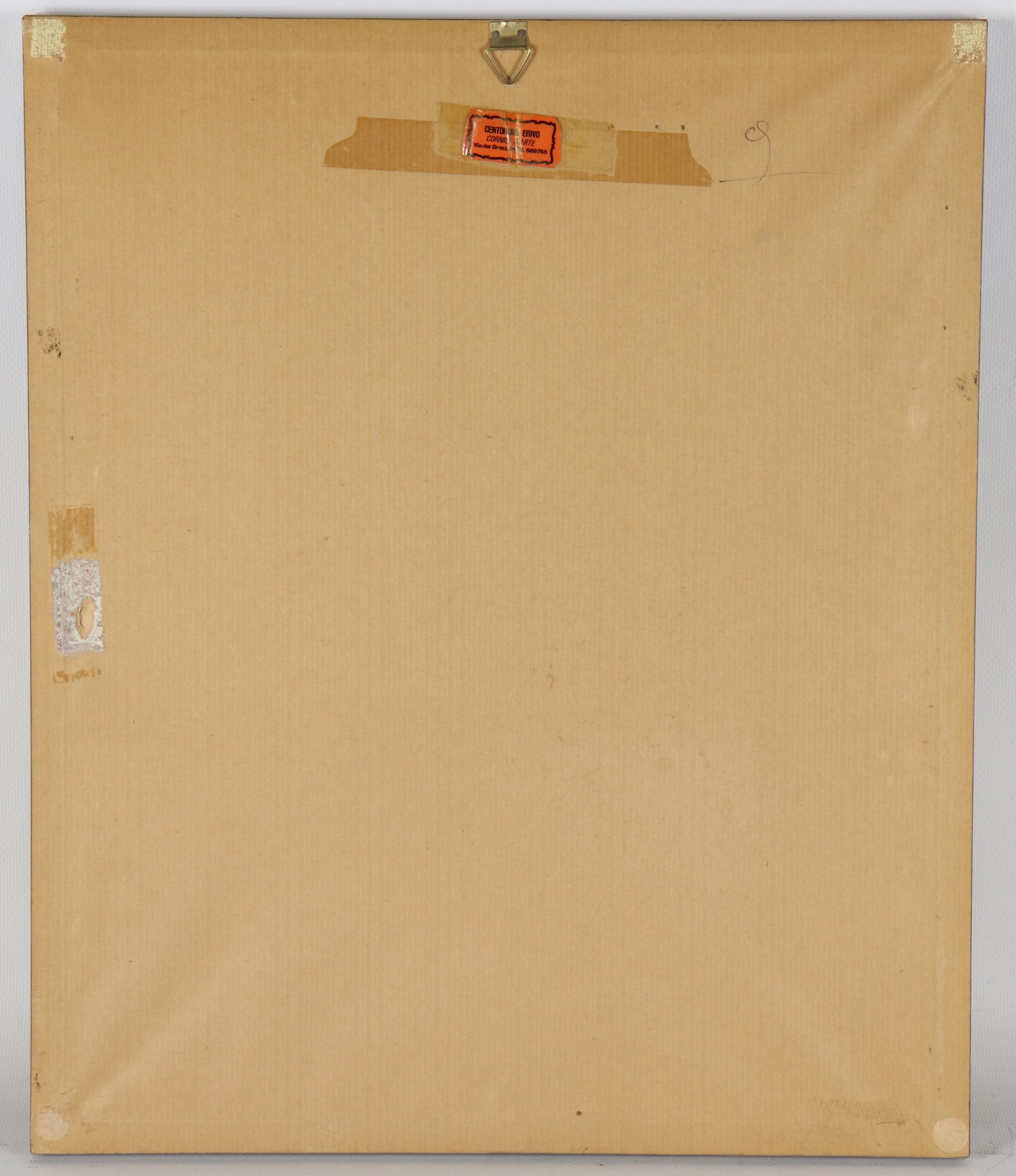 "Mamma con figlioletto", dipinto giapponese su seta, siglato