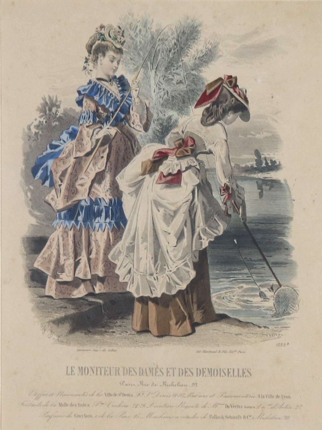 "Modelli di antichi vestiti e cappelli francesi"