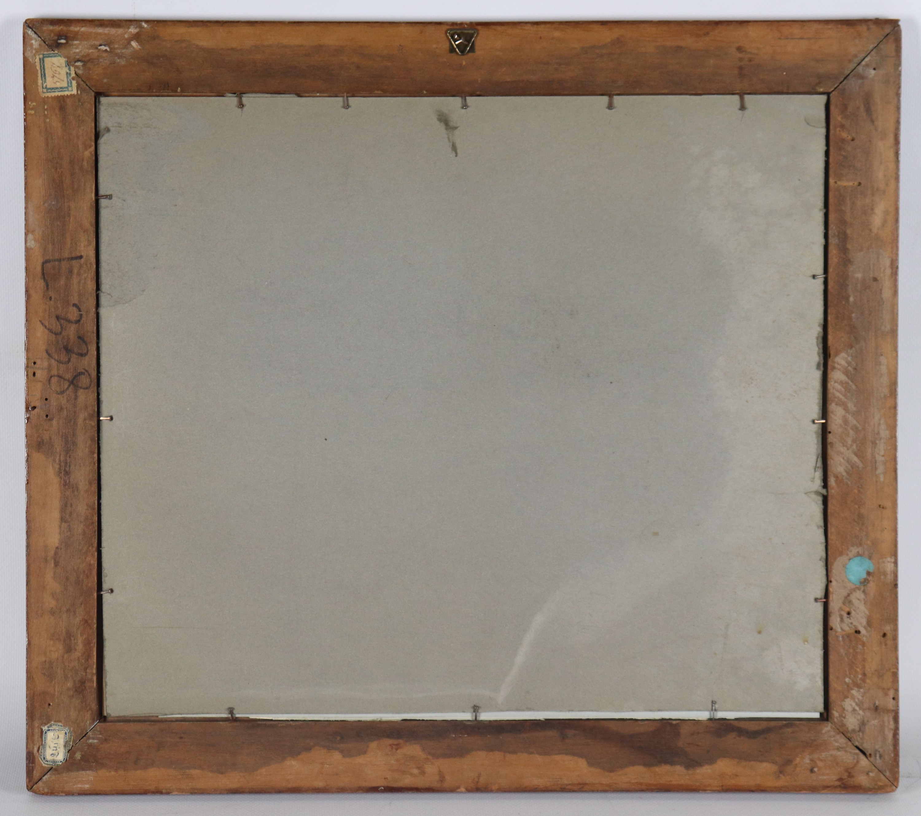 Firmato. "Paesaggio con case contadine"