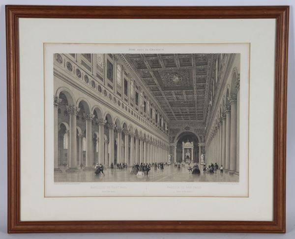 "Interno della Basilica di San Paolo Fuori le Mura"