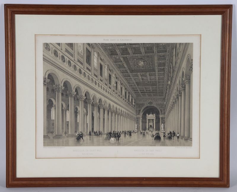 "Interno della Basilica di San Paolo Fuori le Mura"