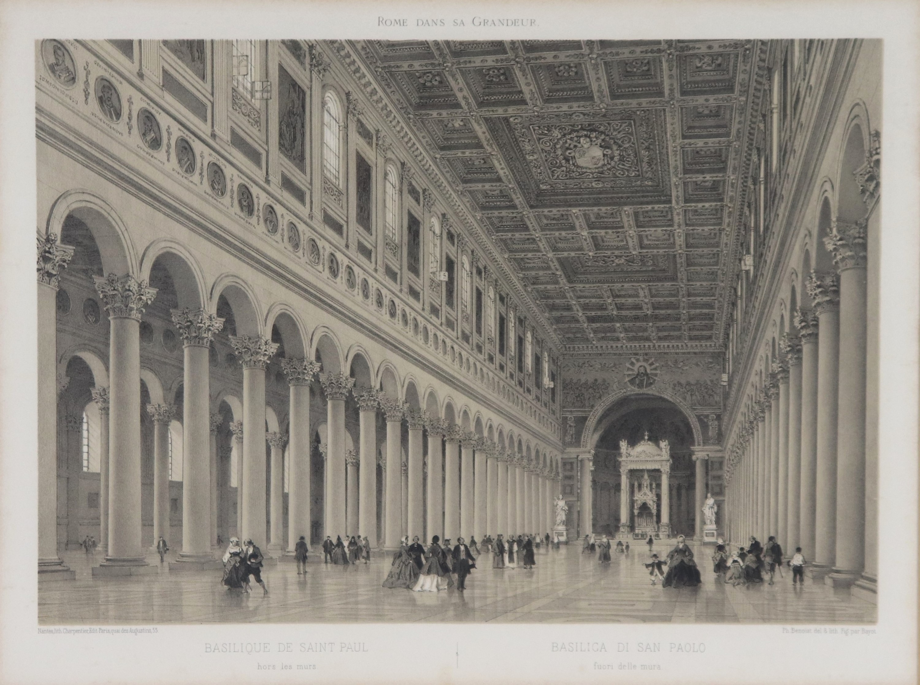 "Interno della Basilica di San Paolo Fuori le Mura"