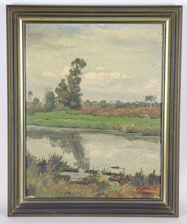 Luigi Comolli - Firmato. "L'autunno"