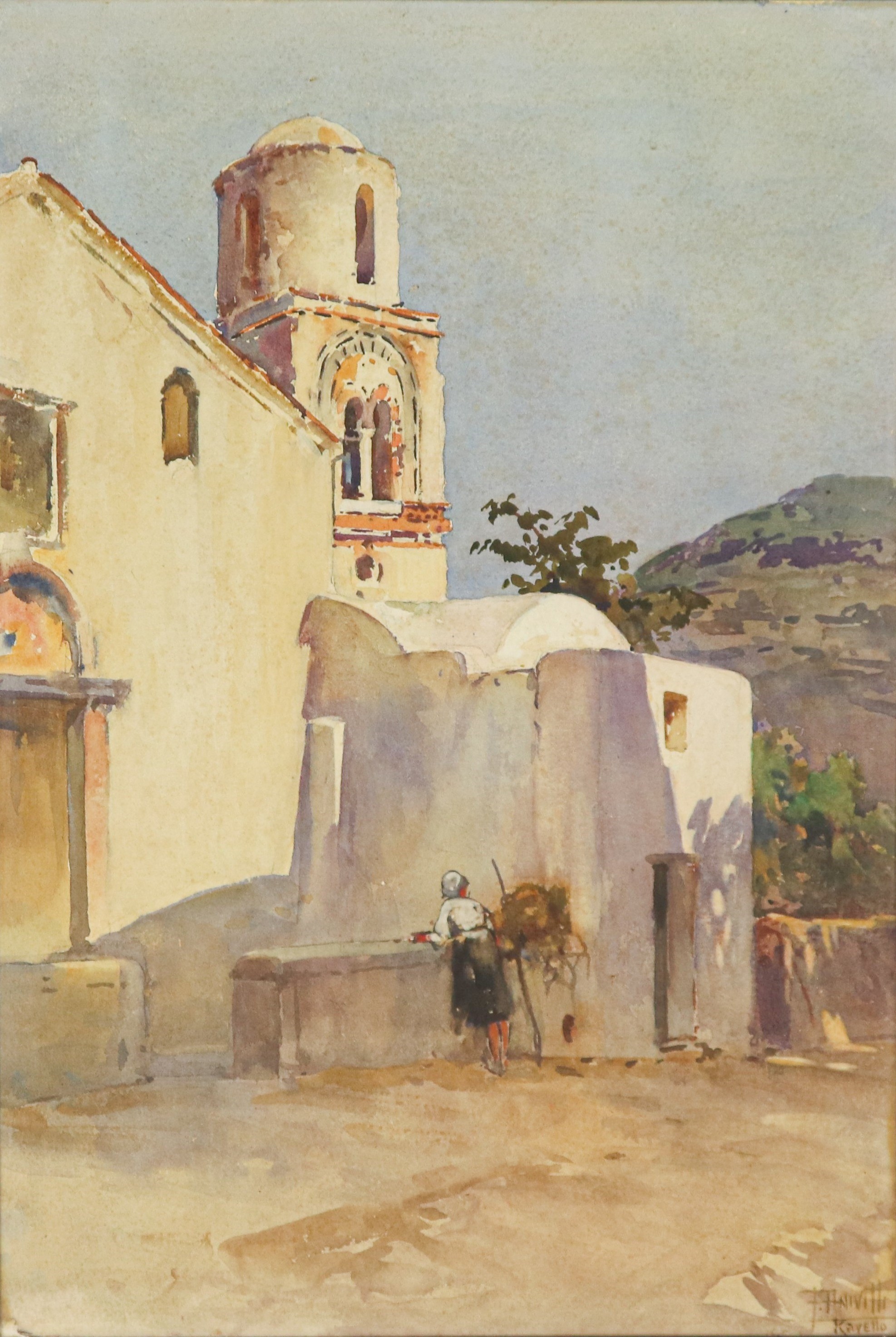 Firmato. "Scorcio di Ravello"