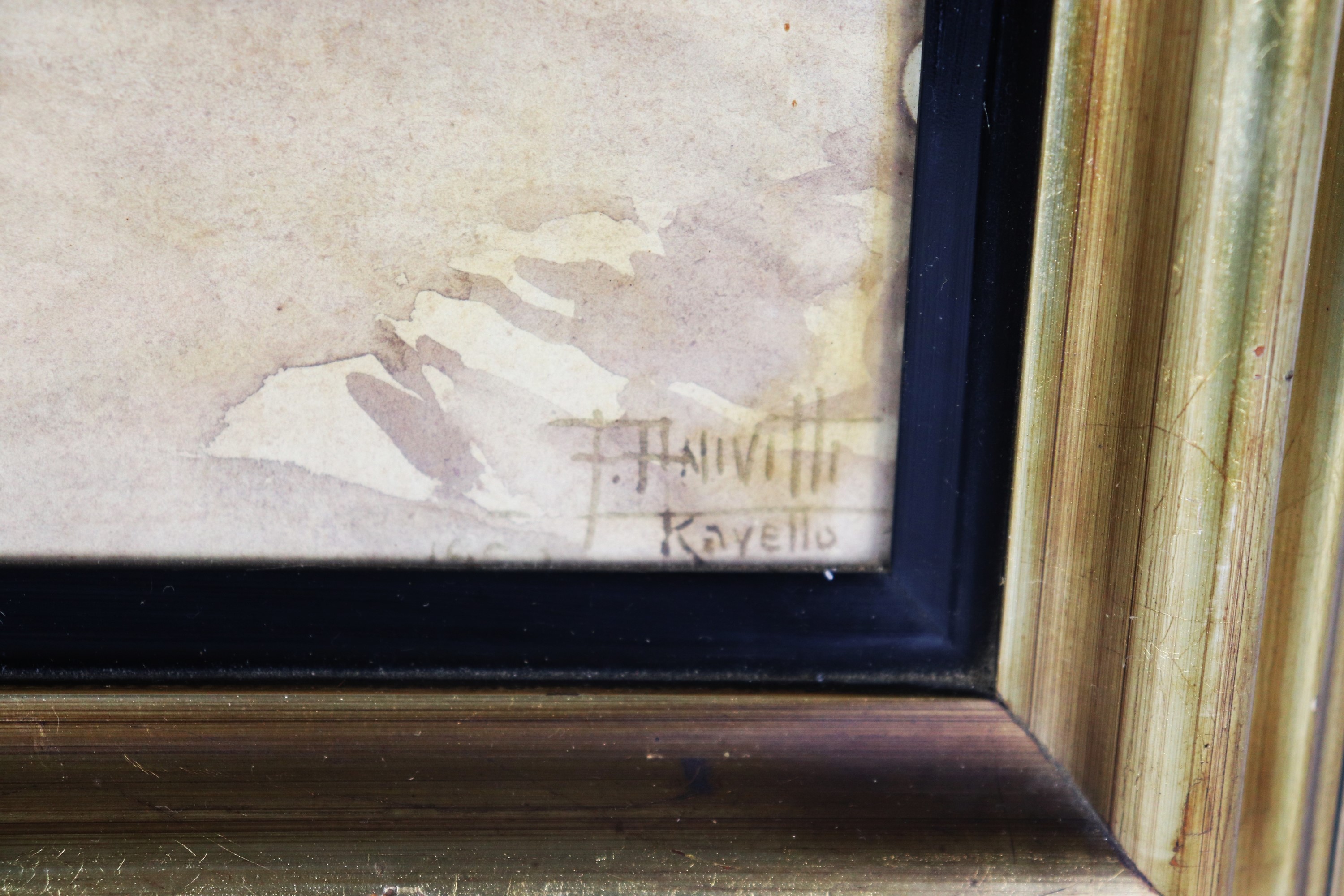 Firmato. "Scorcio di Ravello"