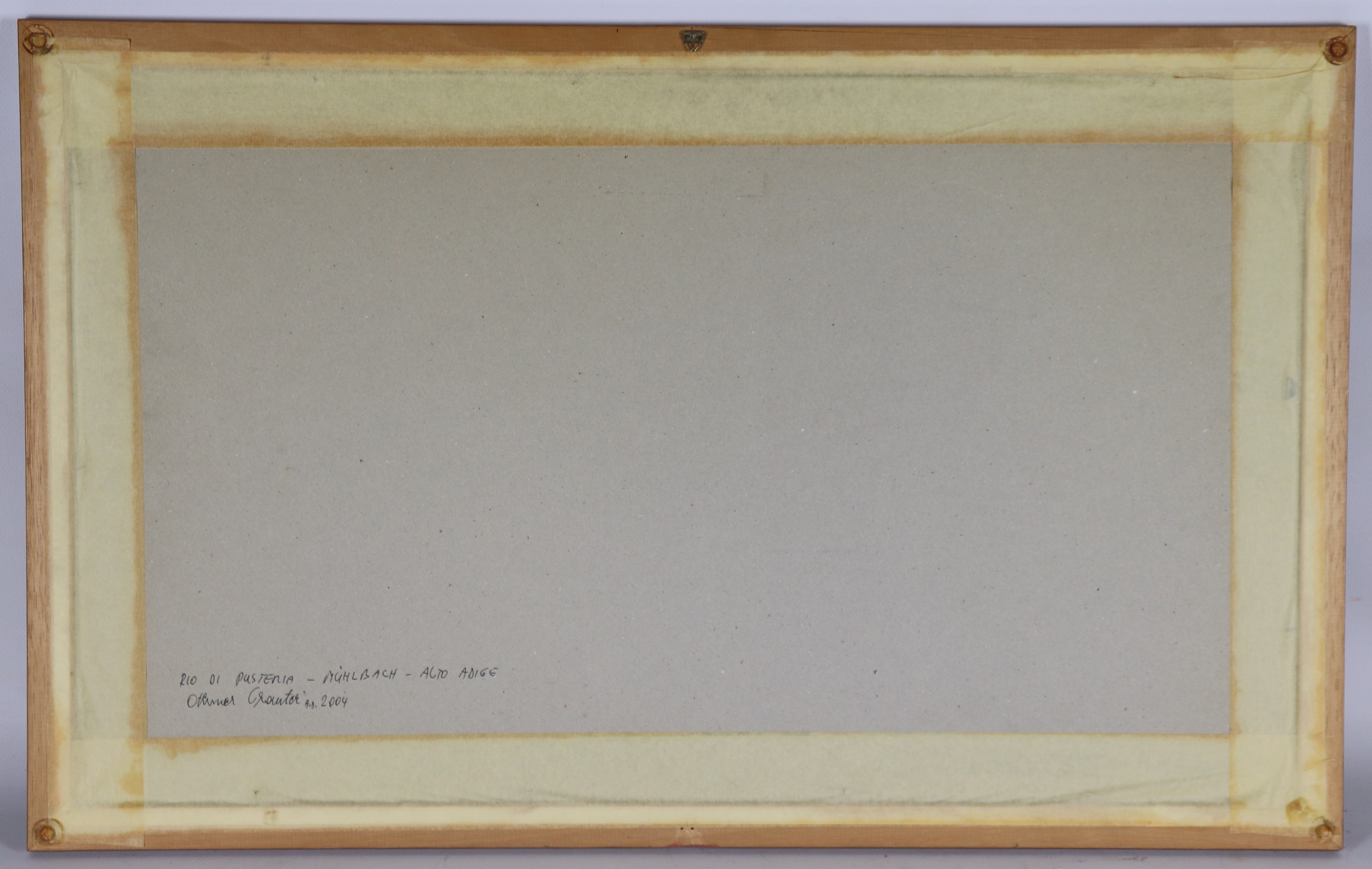 Firmato. "veduta di Rio di Pusteria"