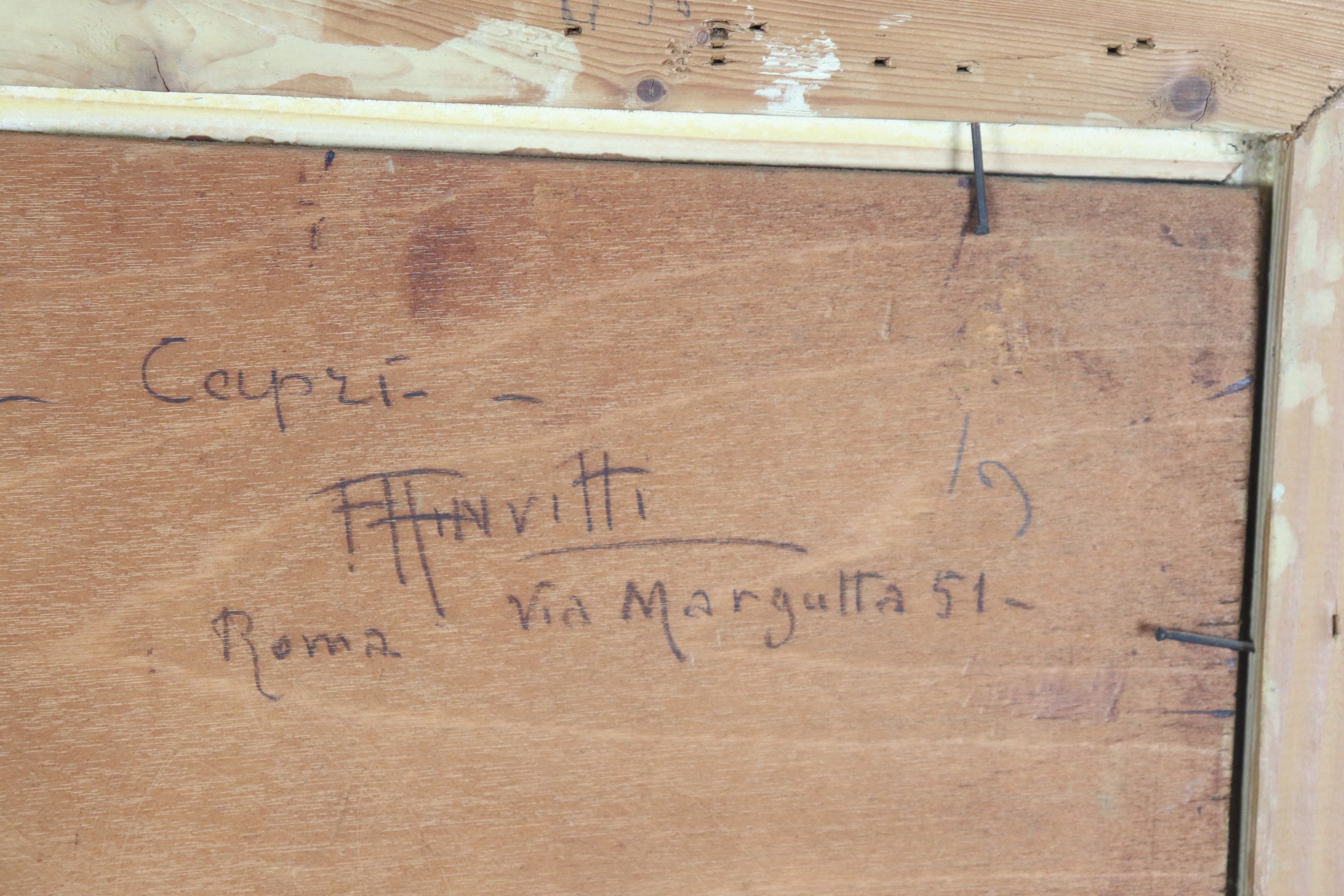 Firmato. "Scorcio di Capri"