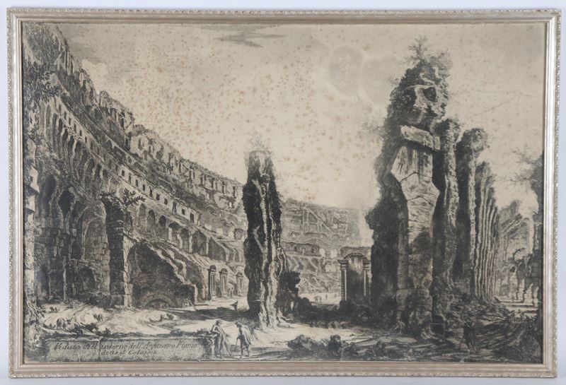 "Veduta dell'interno dell'Anfiteatro Flavio detto il Colosseo"