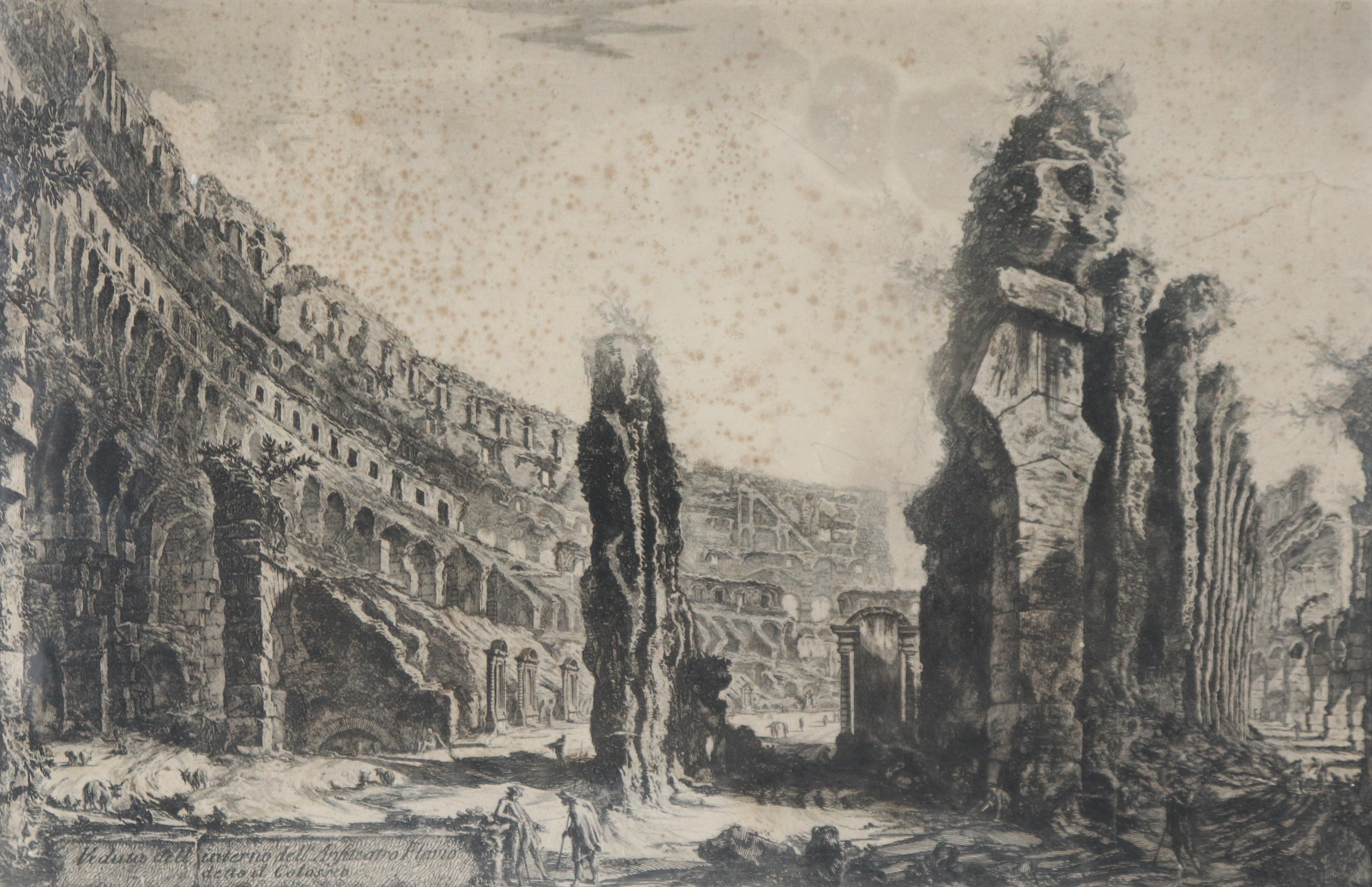"Veduta dell'interno dell'Anfiteatro Flavio detto il Colosseo"