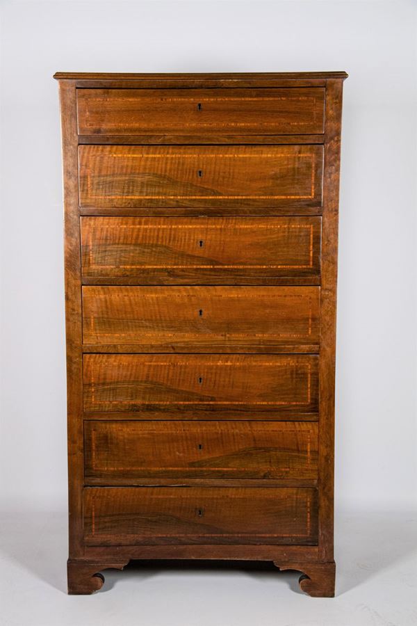 Walnut tallboy