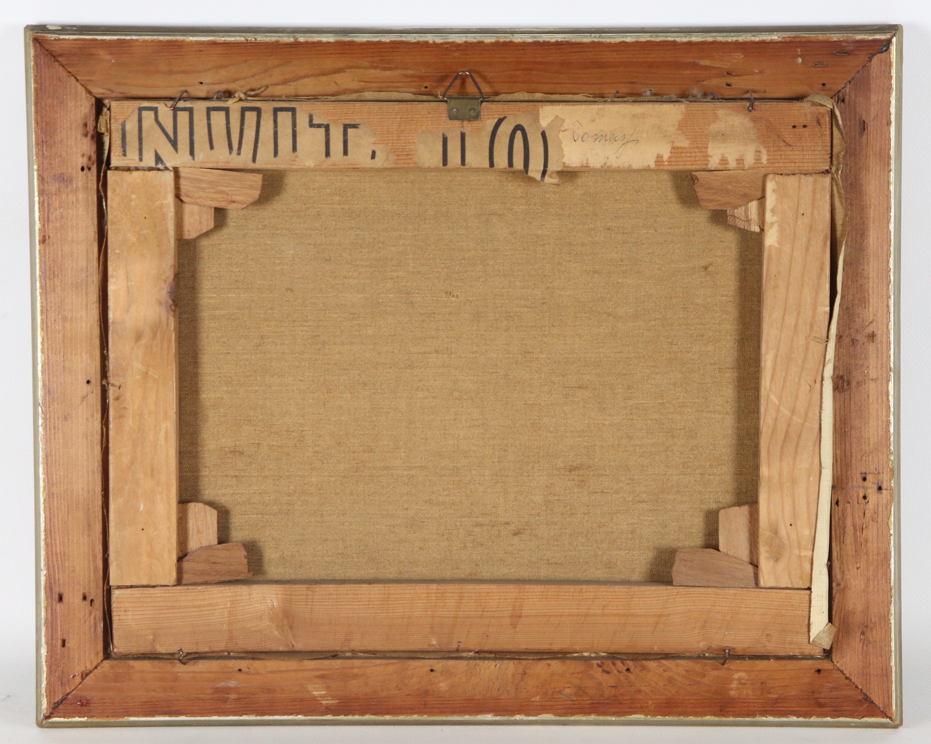 Siglato e datato 1923. "Marina con veduta di costa"