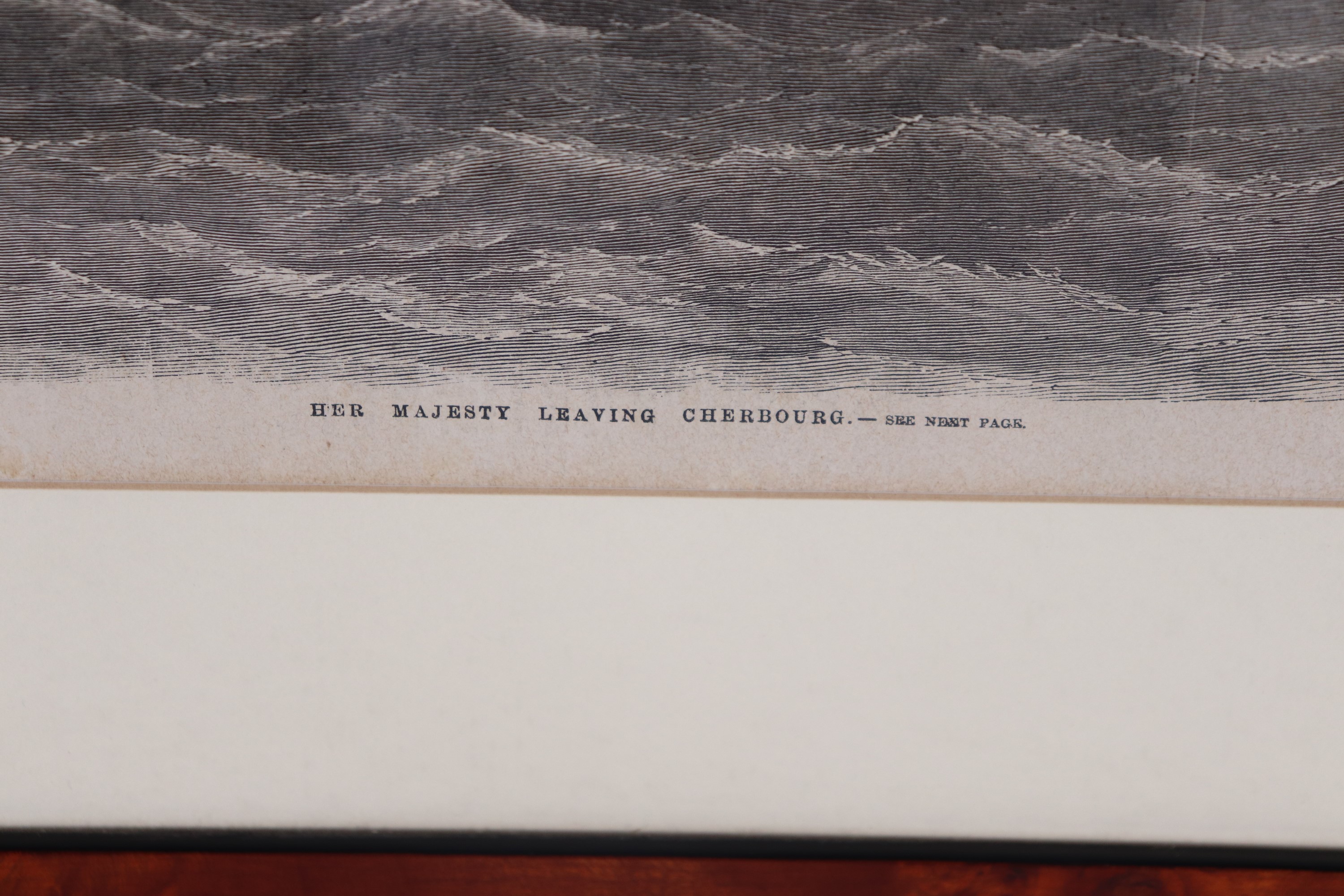"Sua Maestà Regina Vittoria lascia Cherbourg"