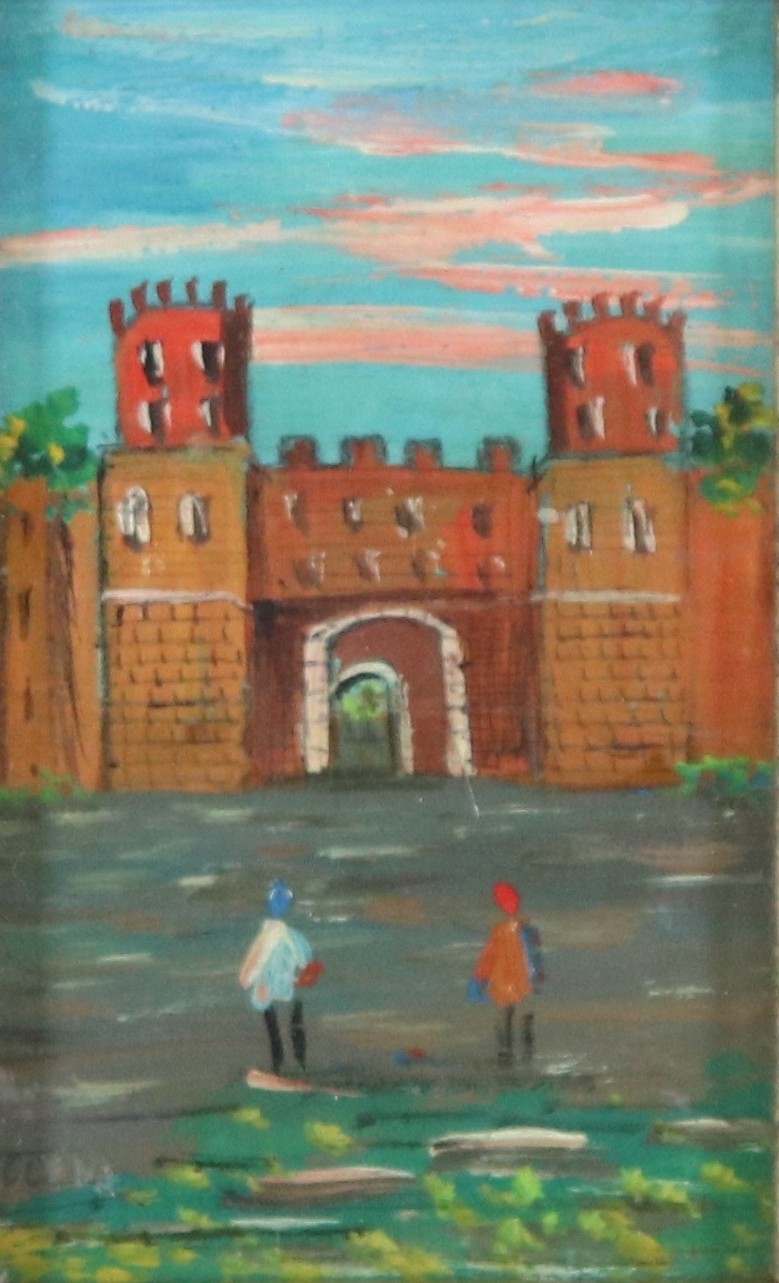 "Veduta di Porta San Sebastiano a Roma"