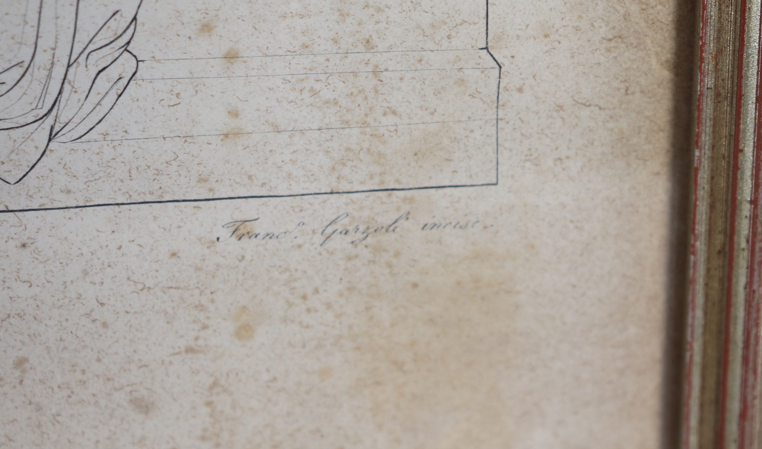 "Studi di bassorilievi di Bertel Thorvaldsen", coppia di antiche acqueforti incise da Francesco G...