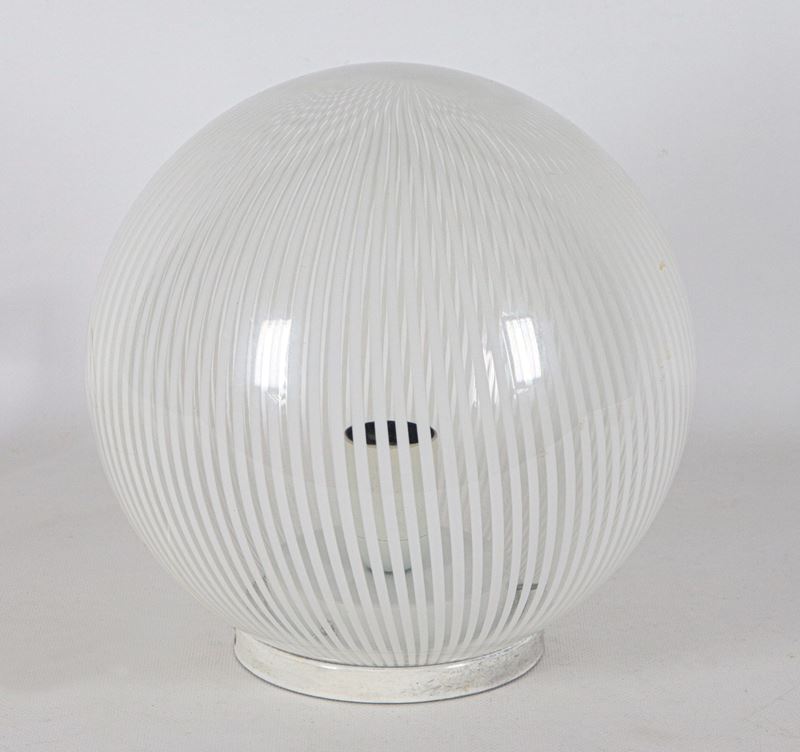 Lampada da tavolo Venini serie "Tessuto"