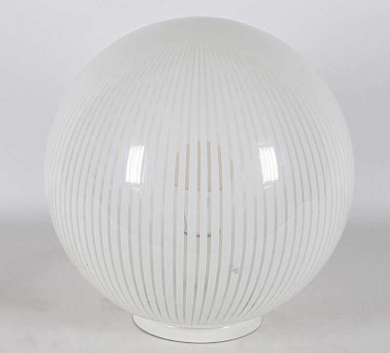 Lampada da tavolo Venini serie "Tessuto"