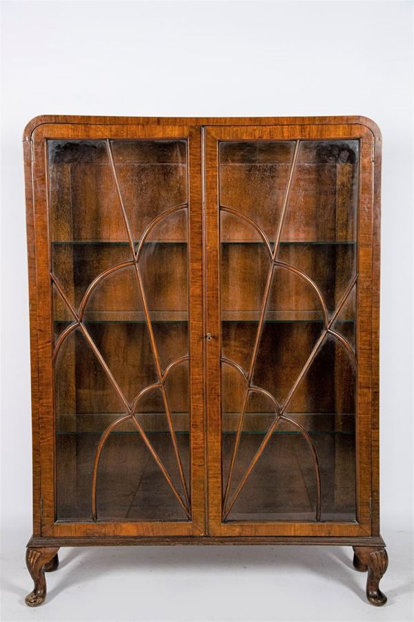 Liberty showcase in walnut