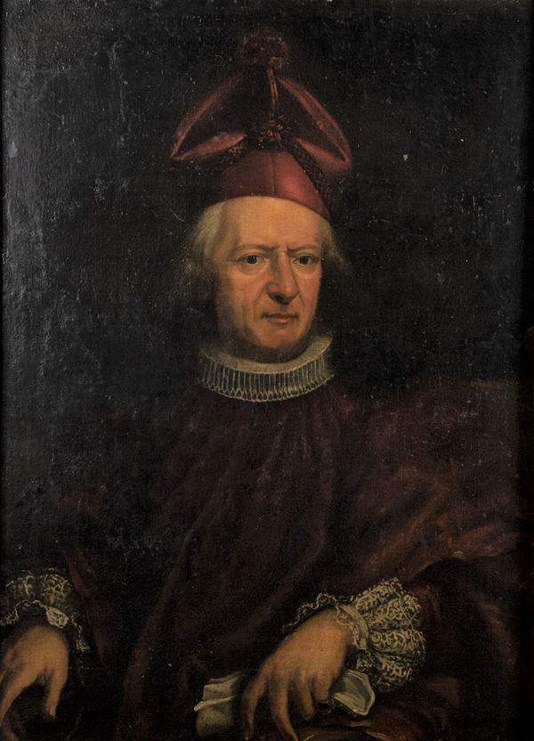 Pittore Veneto XVII Secolo - &quot;Portrait of a notable&quot;