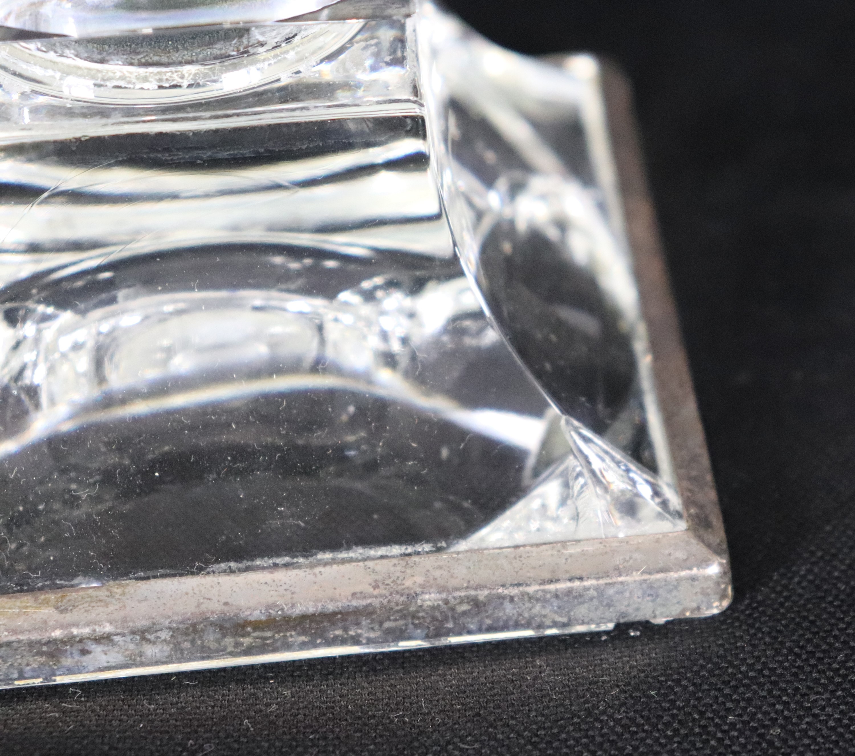 Lotto di tre vasi in cristallo