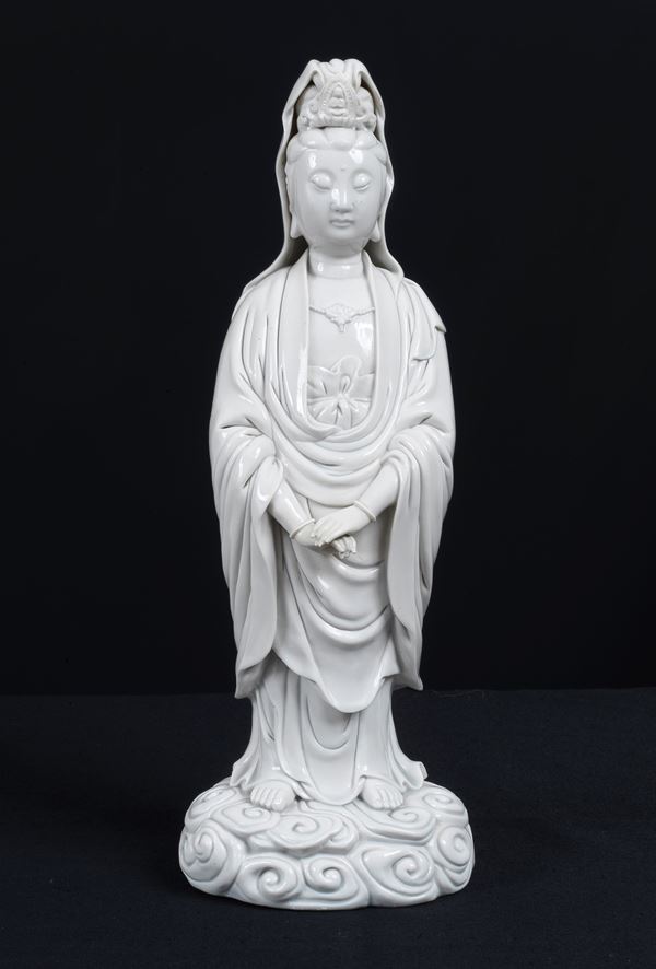 "Guanyin", scultura in porcellana bianco di Cina