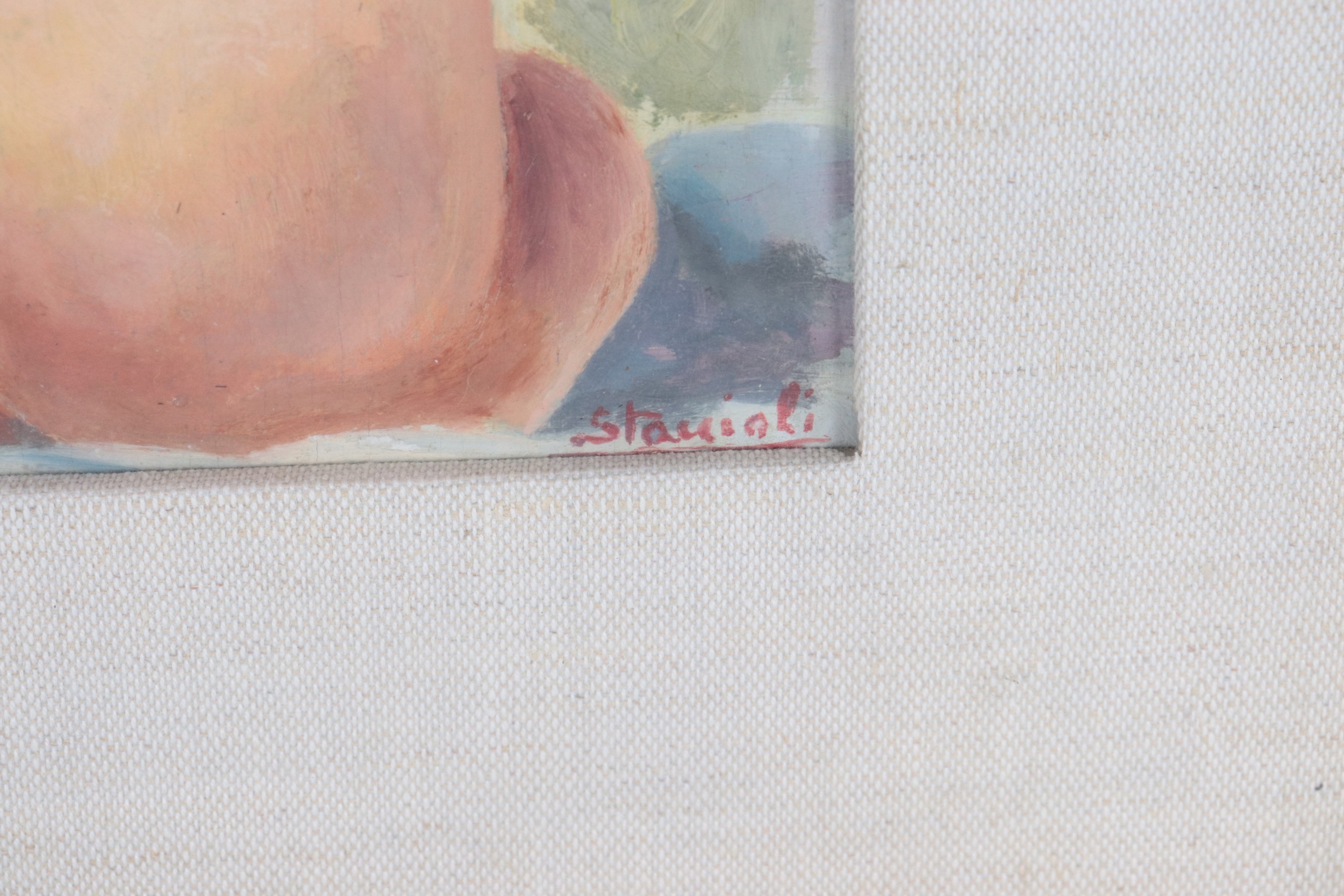 Firmato. "Nudo di ragazza"