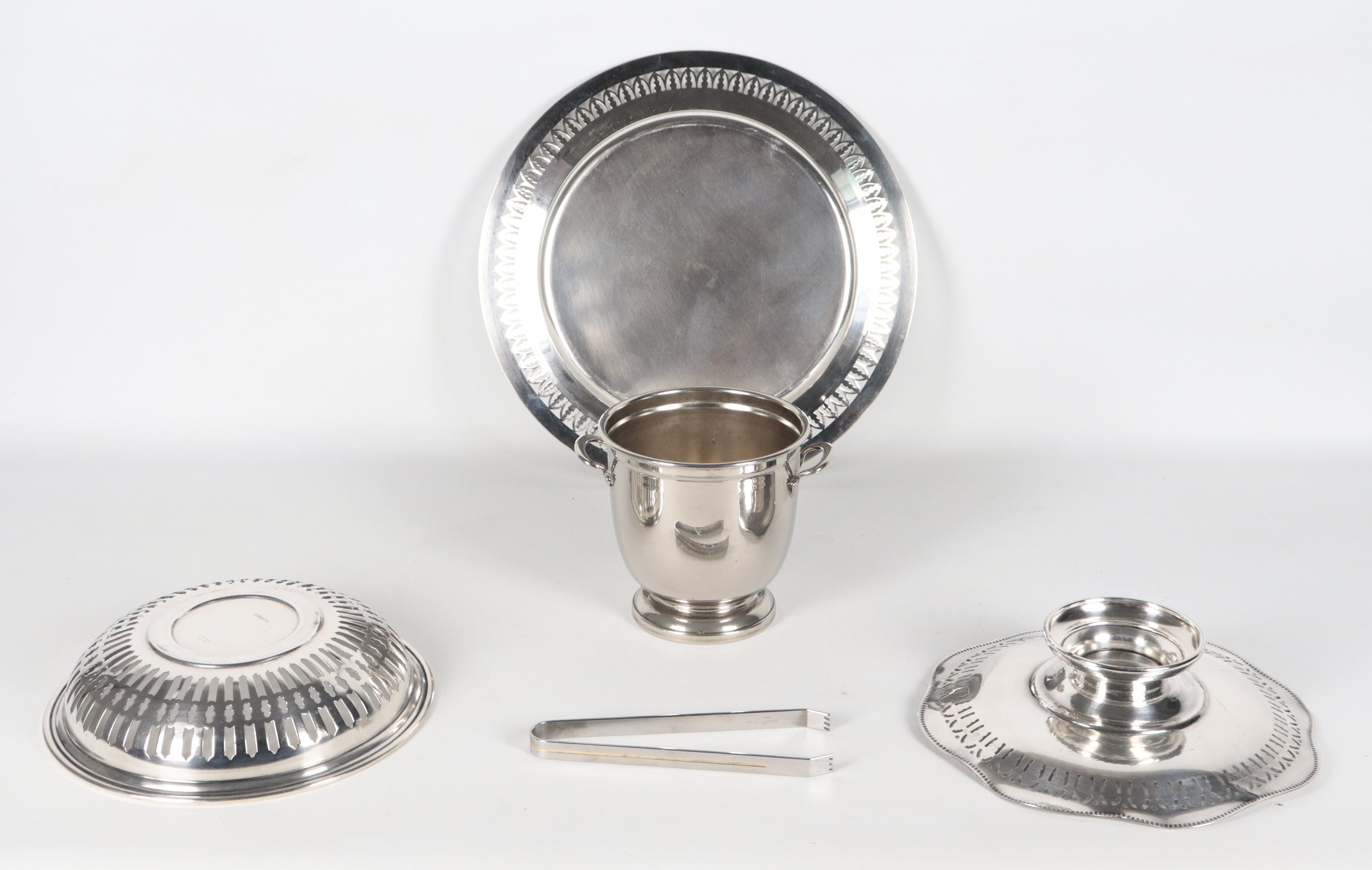 Lotto in metallo argentato(4 pz.)