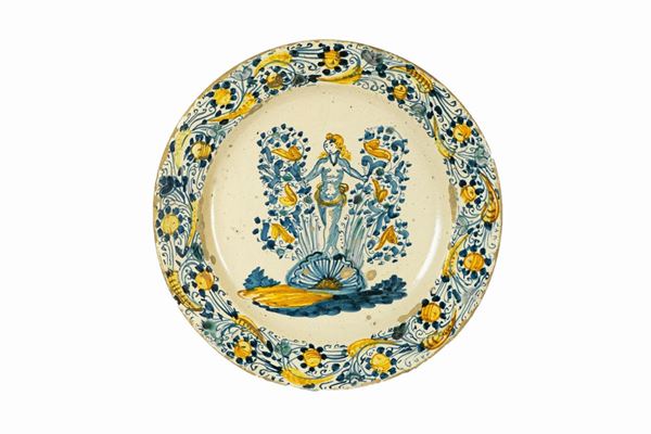 Laterza glazed majolica plate