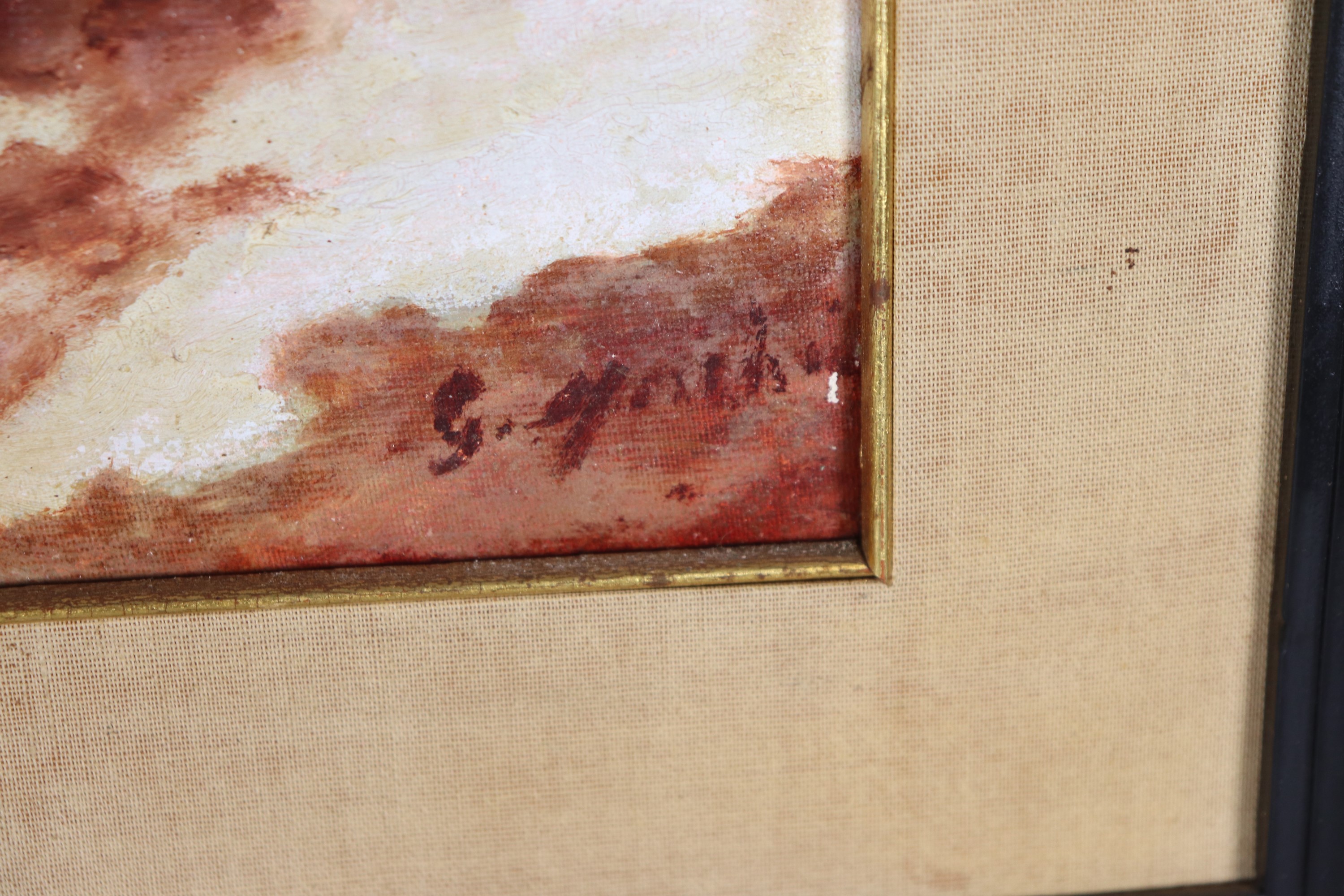 Firmato. "Natura morta di frutta"