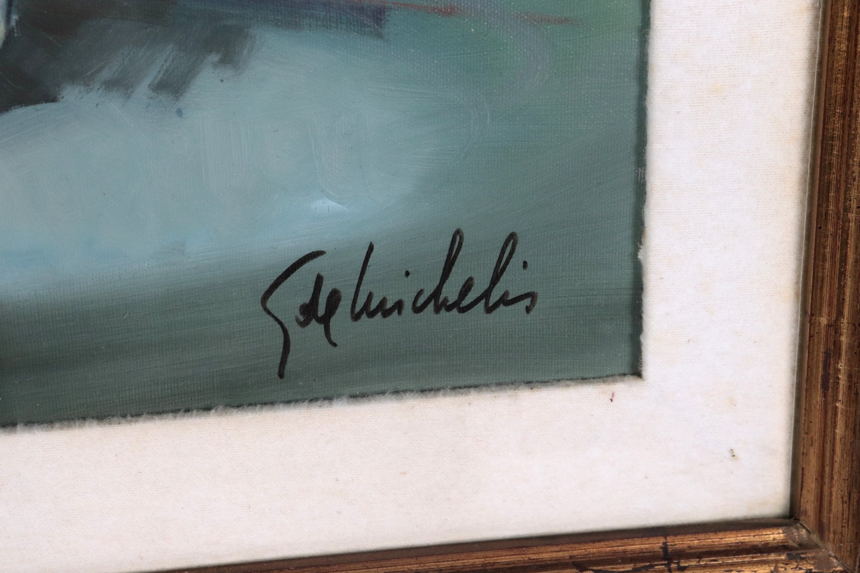 Firmato. "Clown con palloncini"