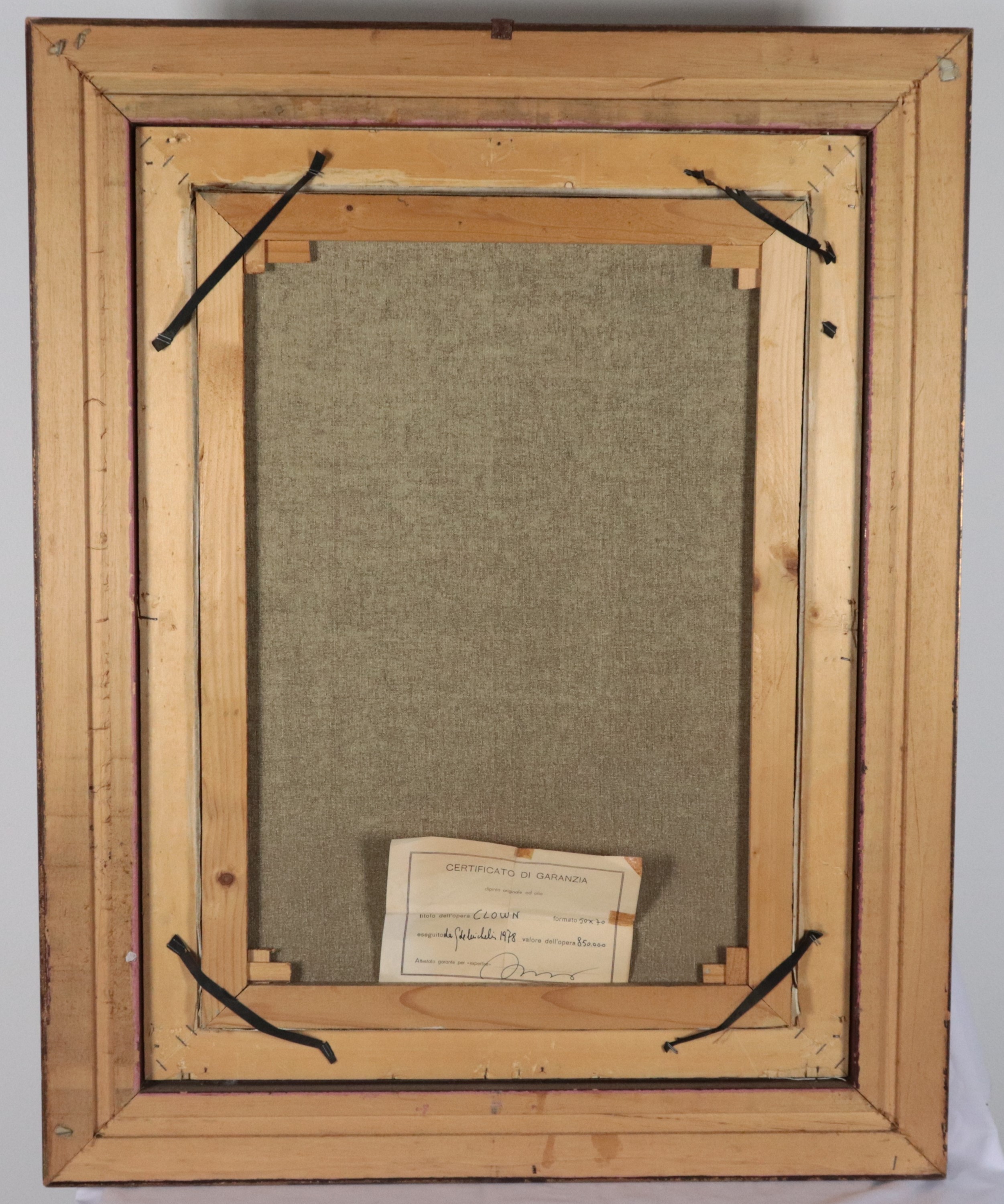 Firmato. "Clown con palloncini"