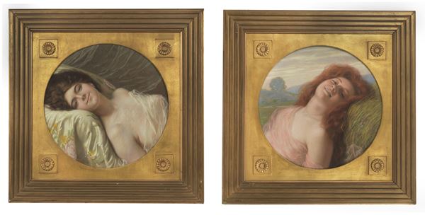 Giovanni Caldana - Firmati. "Ritratti di giovani ragazze"