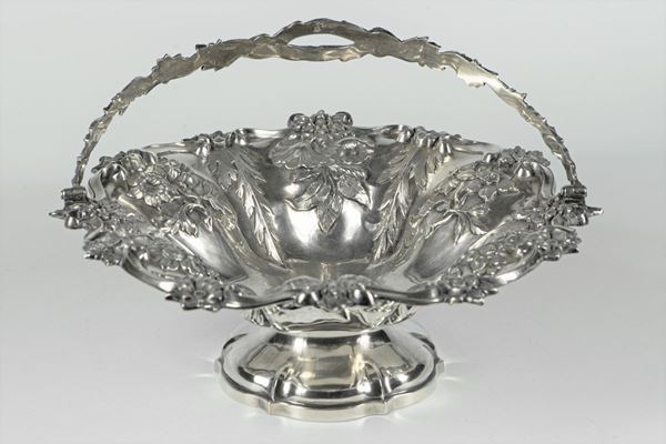 William IV period silver basket