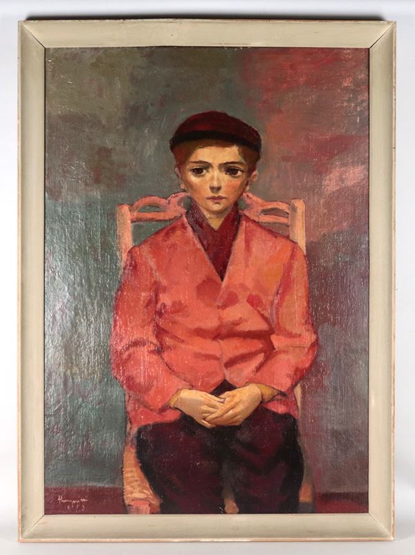 Trento Longaretti - Signed and dated 1953. "Boy"