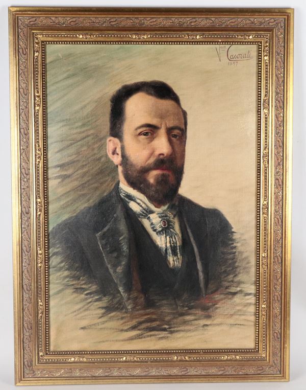 Valentina Pagani De Casorati - Signed and dated 1897. "Portrait of a Man with a Beard"