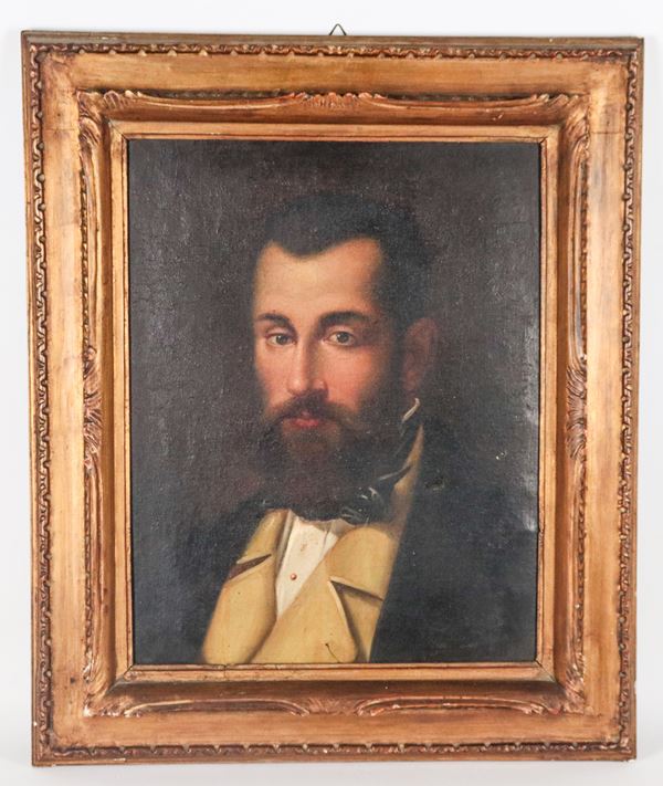Scuola Bolognese XIX Secolo - "Portrait of a Bearded Nobleman"