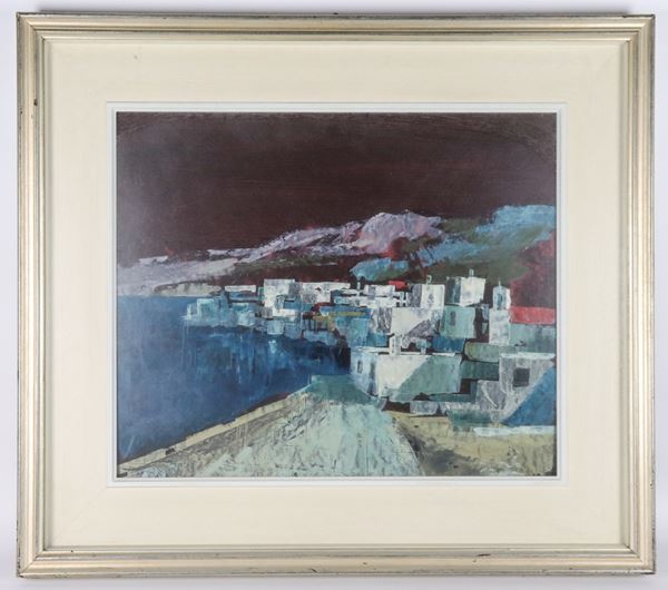 Paul Pennisi - Signed. "Enchanted Night in Mykonos"