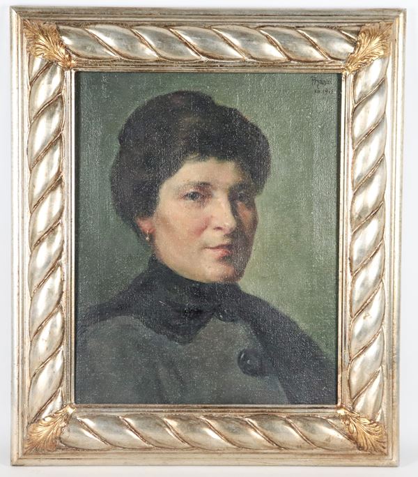 Pittore Italiano Inizio XX Secolo - Signed and dated 1913. "Portrait of a Lady"