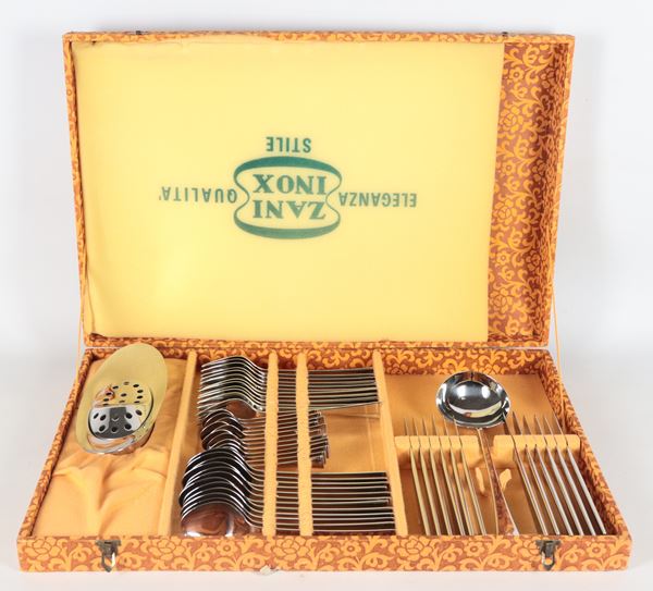 Stainless steel cutlery set, branded Serafino Zani- Lumezzane (50 pieces)