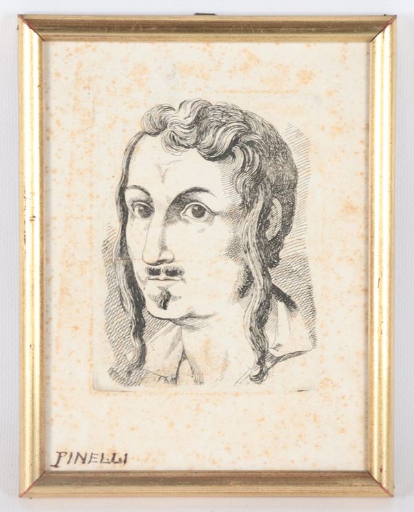 Bartolomeo Pinelli - "Self-portrait"