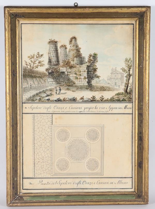 "Tomb of the Horatii and Curiatii near the Appian Way in Albano"