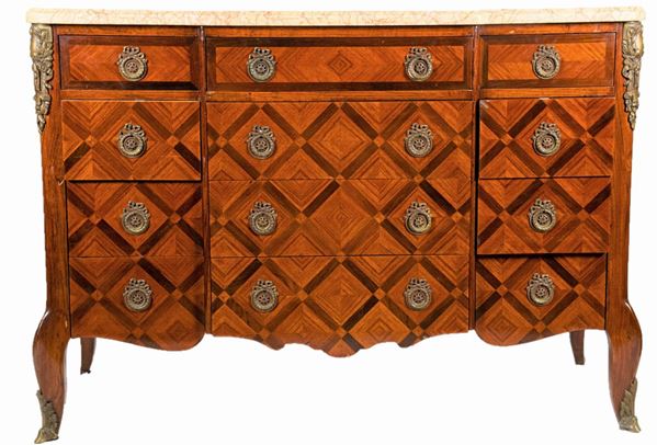French chest of drawers of Louis XVI line